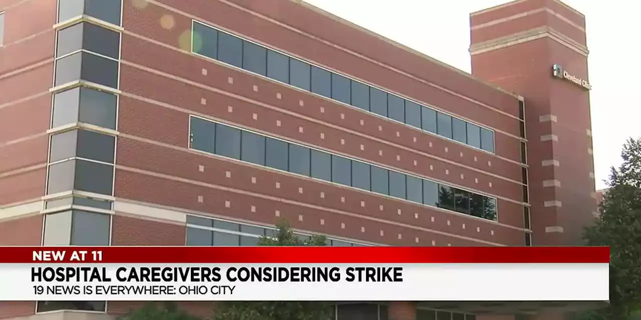 Rally held outside Cleveland Clinic Lutheran Hospital by union workers demanding a fair contract