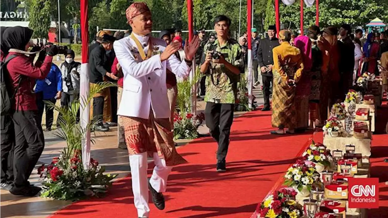 Upacara HUT RI Terakhir, Ganjar Pranowo Pamit ke Warga Jateng