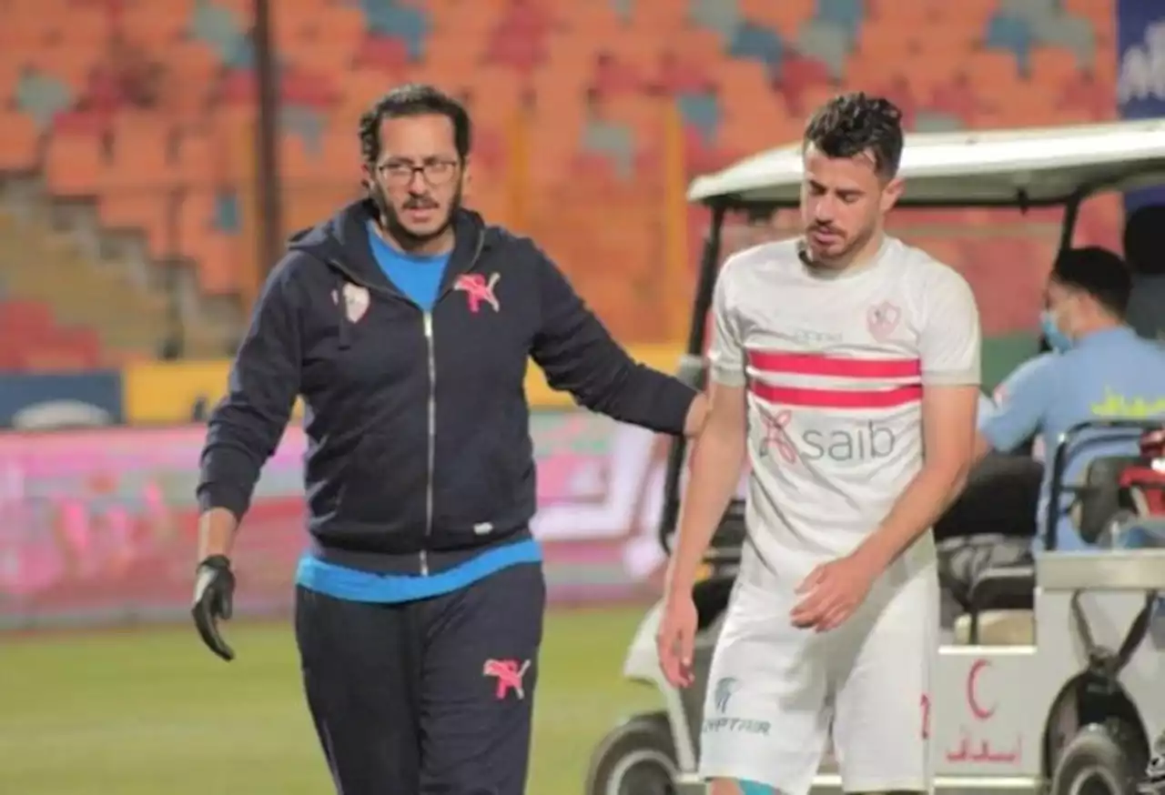 طبيب الزمالك يطمئن على الونش في الإمارات