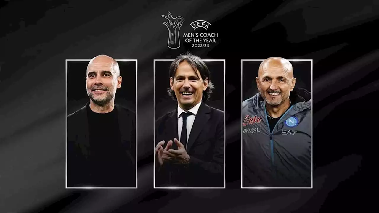 Premi Uefa: Spalletti e Inzaghi sfidano Guardiola per miglior allenatore. Messi, Haaland e De Bruyne fra i giocatori