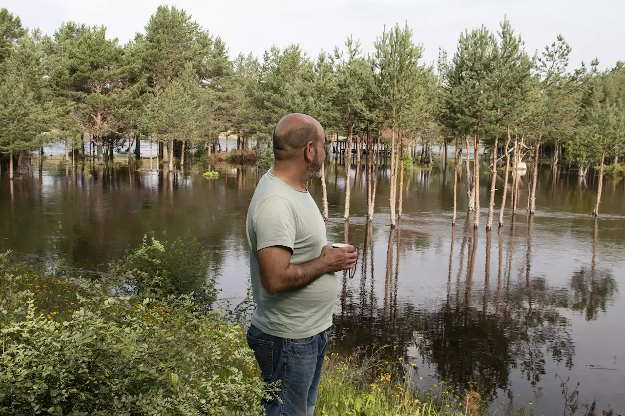 BILDEXTRA: Här dränker Dalälven fiskecampingen