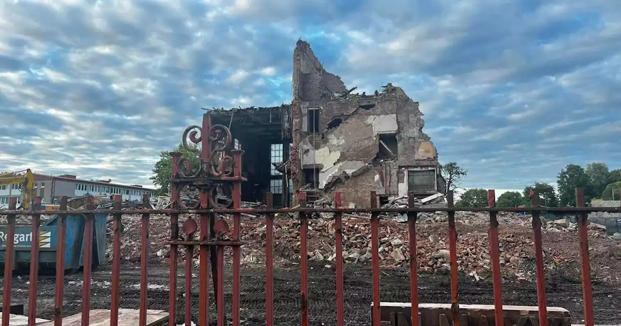 Historic Glasgow school demolished after it was declared 'structurally unsafe'