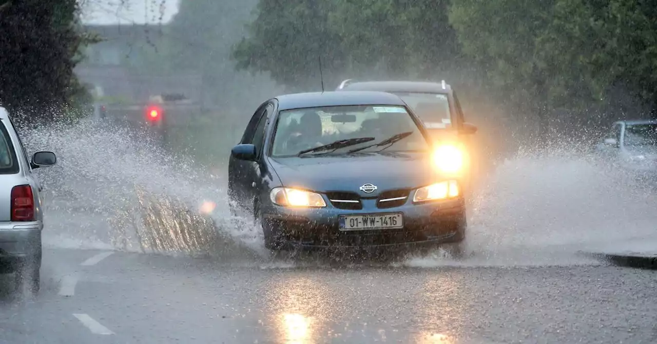 Met Eireann warns of 'thundery downpours' as most of the country to be drenched