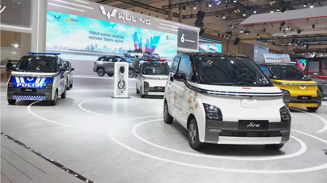 Wuling Tampilkan Beragam Special Display Kendaraan Listriknya, Air ev di GIIAS 2023