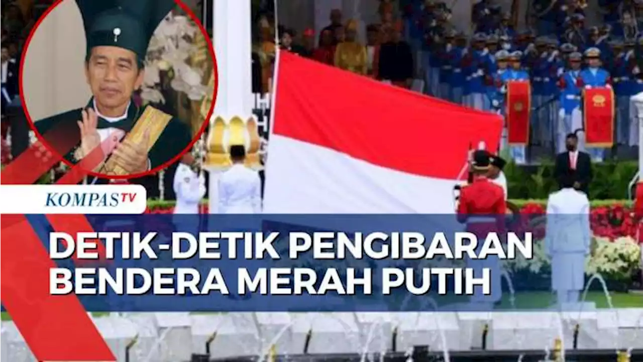 Momen Jokowi Tepuk Tangan Apresiasi Pengibaran Bendera Merah Putih oleh Paskibraka HUT ke-78 RI