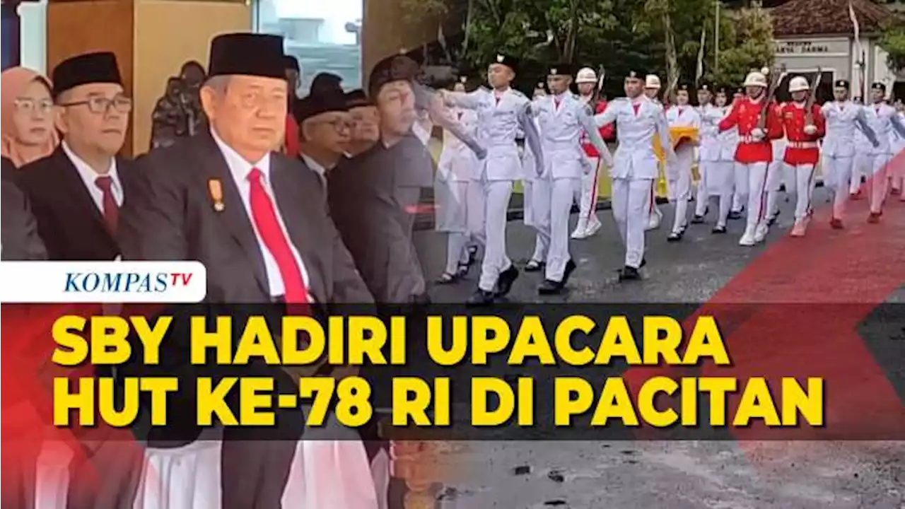 SBY Bersama AHY dan Ibas Hadiri Upacara HUT ke-78 RI di Pacitan