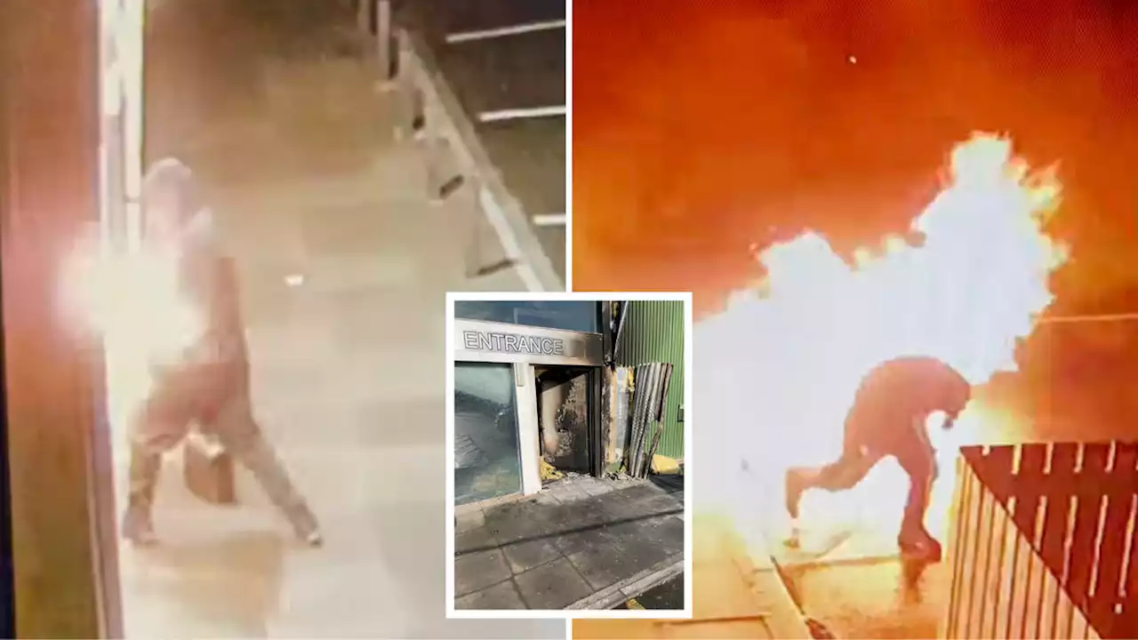 Hapless arsonist sets himself on fire trying to torch children's soft play centre