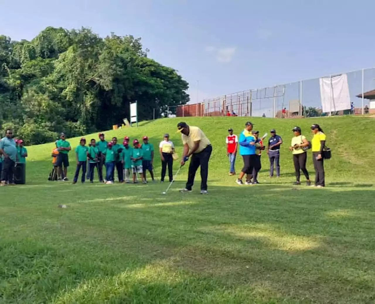 Osun Monarch, Oba Haastrup, Tees Off 15th IBB Golf Club Junior Open