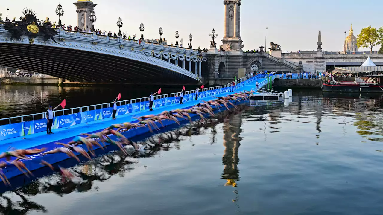 Les images du premier « test event » dans la Seine à un an des JO