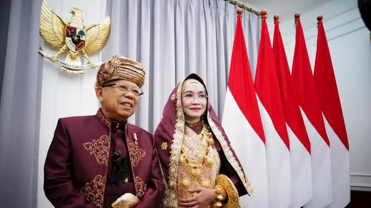 Wapres dan Istri Kompak Pakai Baju Adat Koto Gadang Sumbar Saat Upacara 17 Agustus 2023