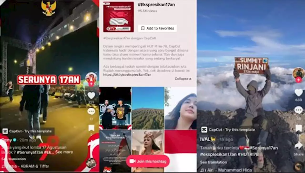 Aplikasi Capcut Hadirkan Fitur Template untuk Ekspresikan Hari Kemerdekaan