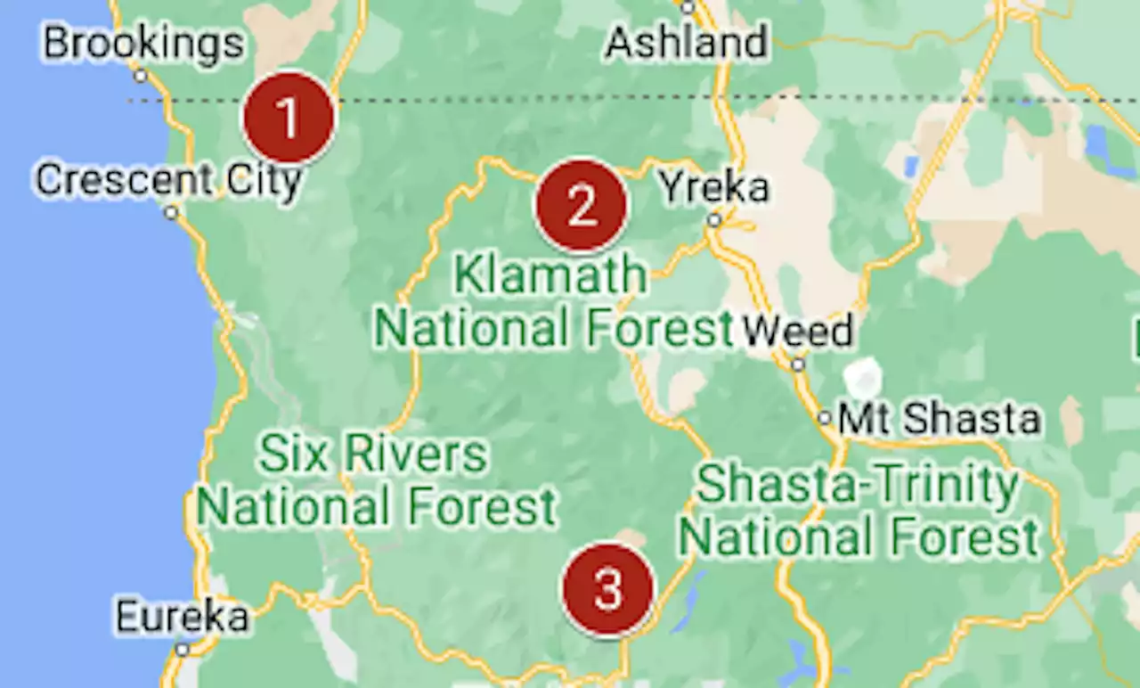 Map: The 4 areas where Californians are being evacuated because of wildfires