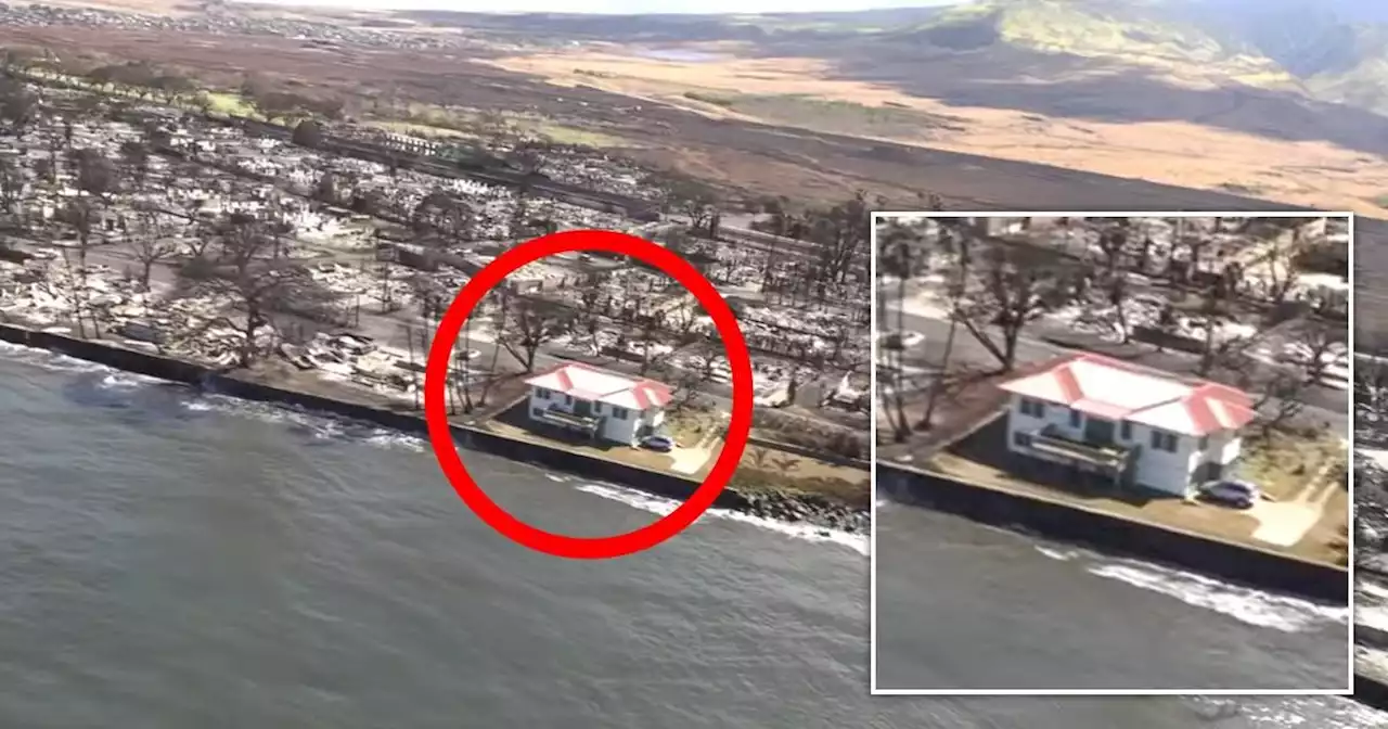 Home at water's edge miraculously untouched by Maui wildfires