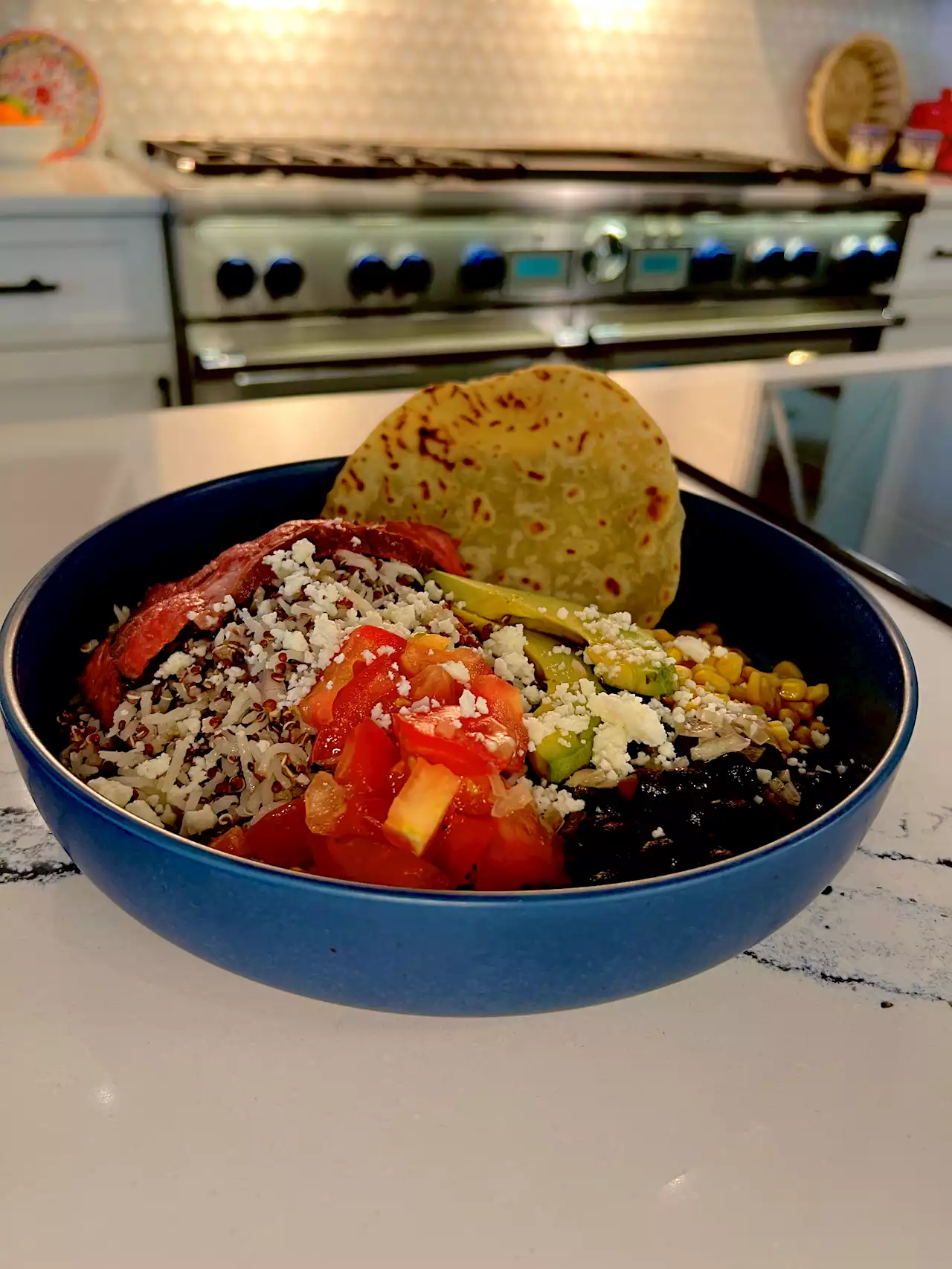 How to make a perfect Mexican grain bowl in a dream kitchen