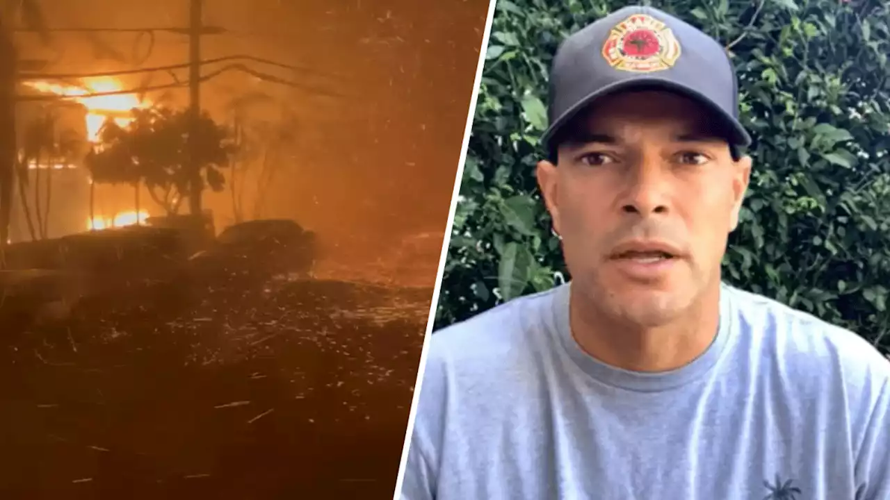 This Maui firefighter from Mass. lost his house in the blazes. Now he's fundraising for others.