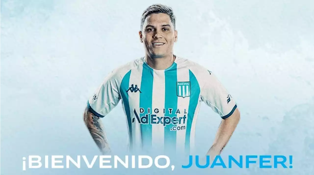 ¡Oficial! Juan Fernando Quintero ya viste la camiseta de Racing de Argentina