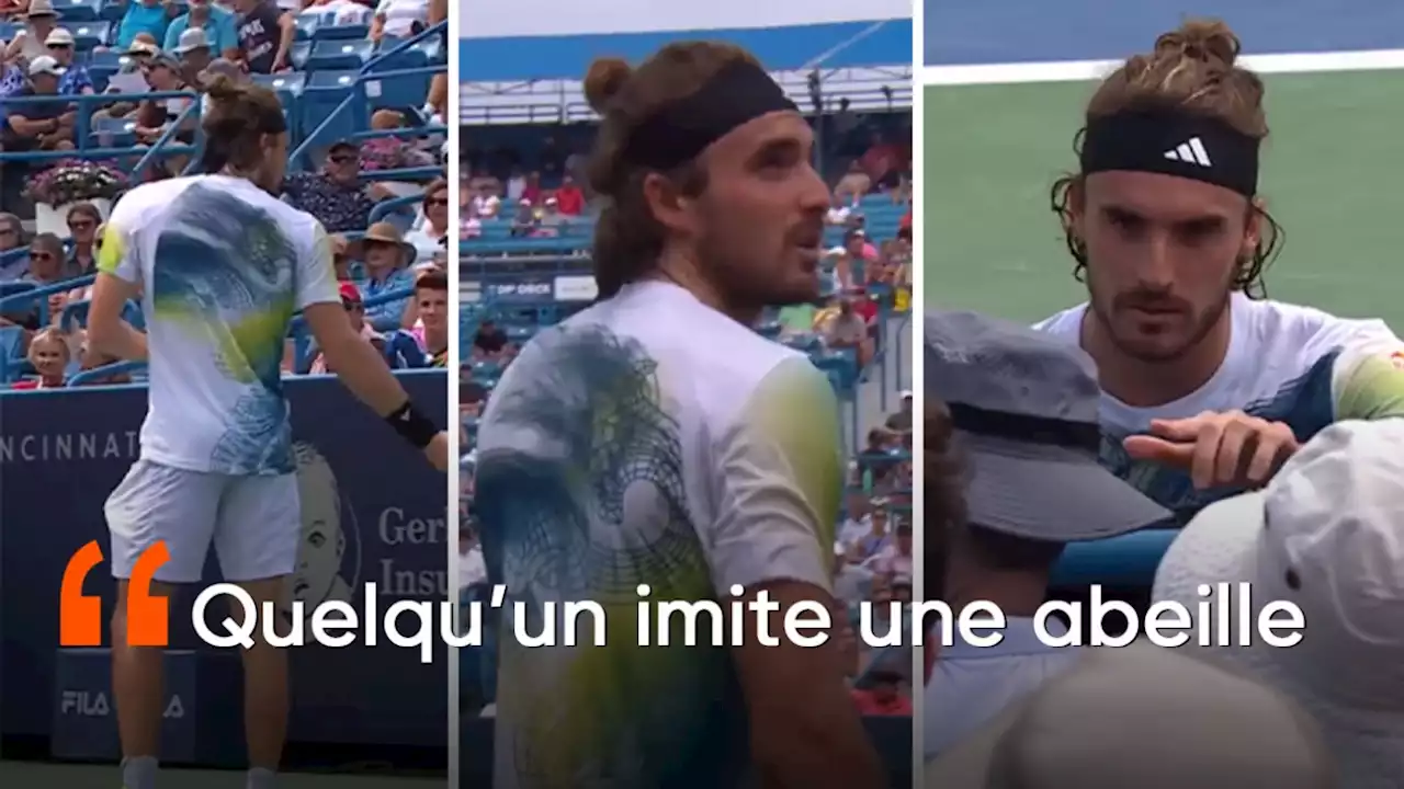 'Vous trouvez ça normal ?': Stefanos Tsitsipas s'énerve car une personne le déconcentre... en imitant le bruit d'une abeille