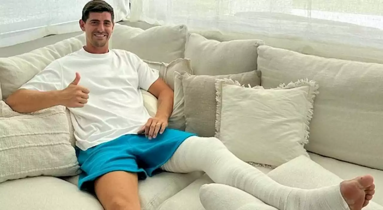 Courtois operado com sucesso ao joelho esquerdo
