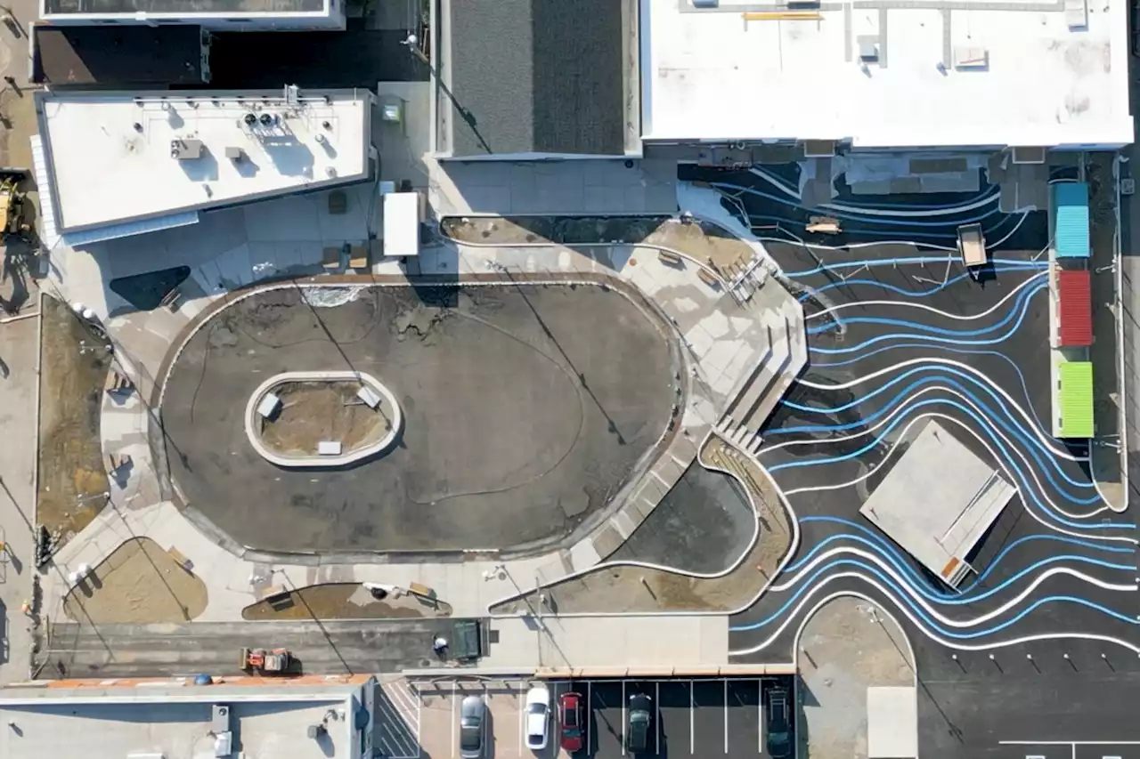 VIDEO: A drone's eye view of our downtown plaza