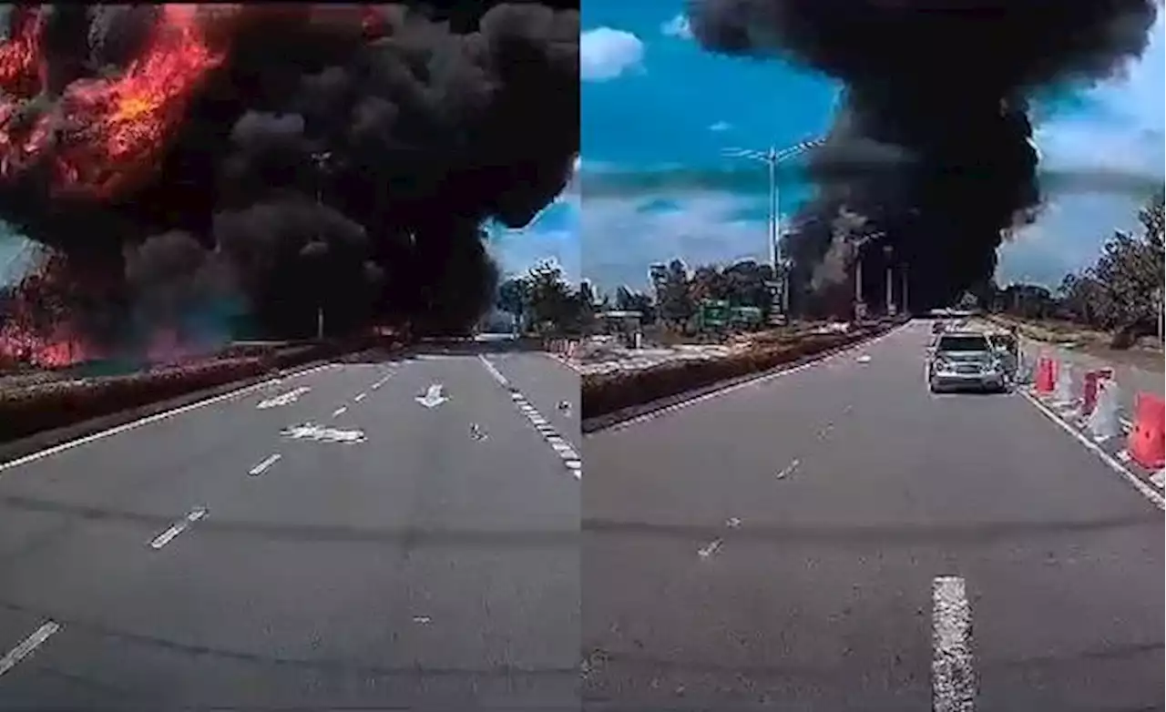 Dash-cam footage of fatal plane crash at Elmina Township circulating online