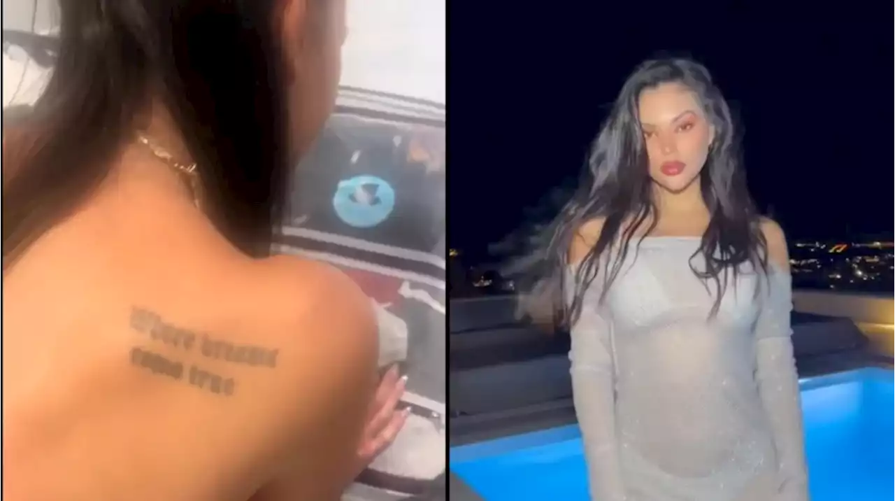 Se hizo un tatuaje motivacional y diez años después descubrió un insólito error de ortografía