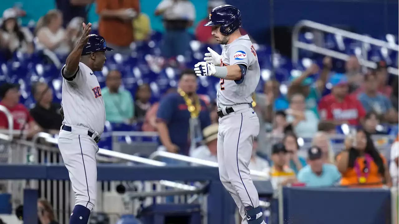 Alex Bregman, Kyle Tucker, Chas McCormick homer in first inning as the Astros rout Marlins