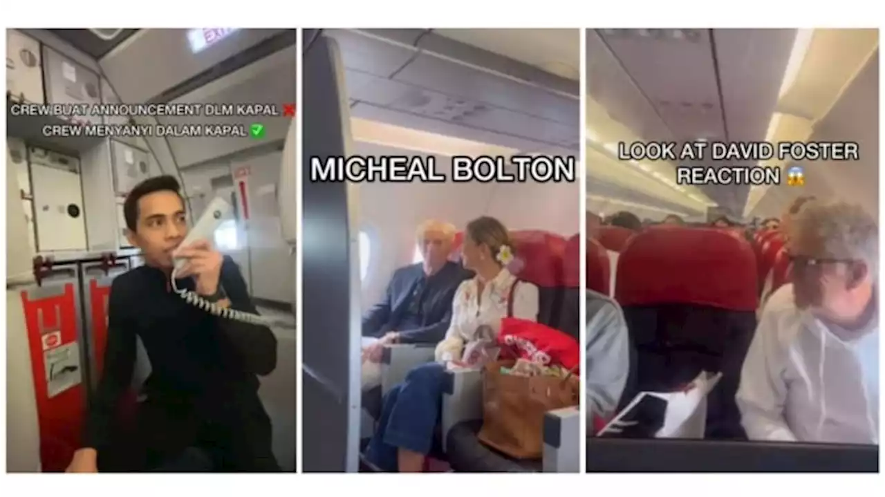 Viral Video David Foster Naik AirAsia, Pramugara Karaoke Massal di Pesawat