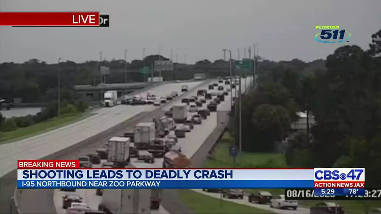 1 killed in crash on I-95 near Zoo Parkway, Jacksonville Fire and Rescue Department says