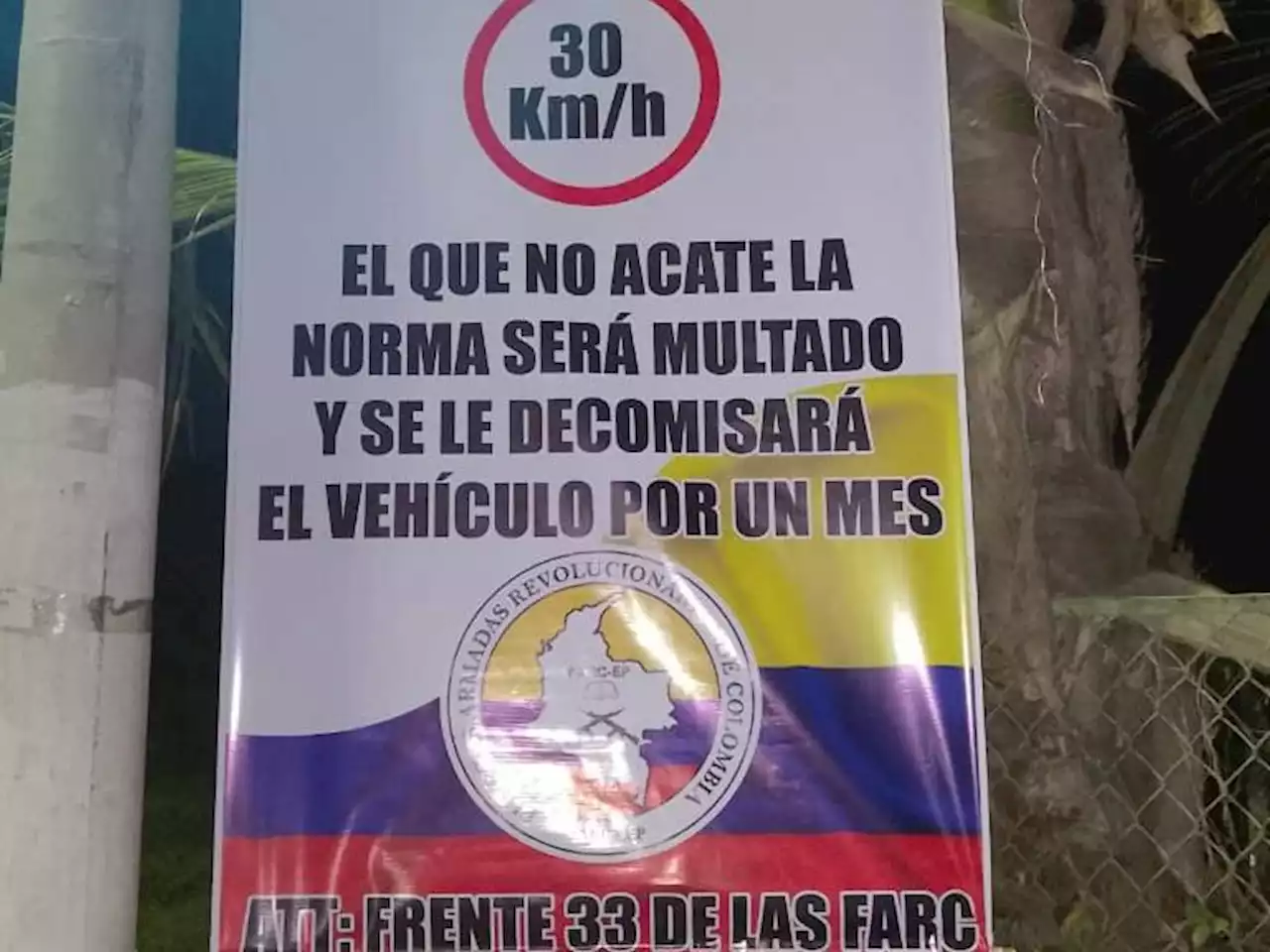 Disidencia de las Farc impone restricciones de movilidad en el municipio de Tibú