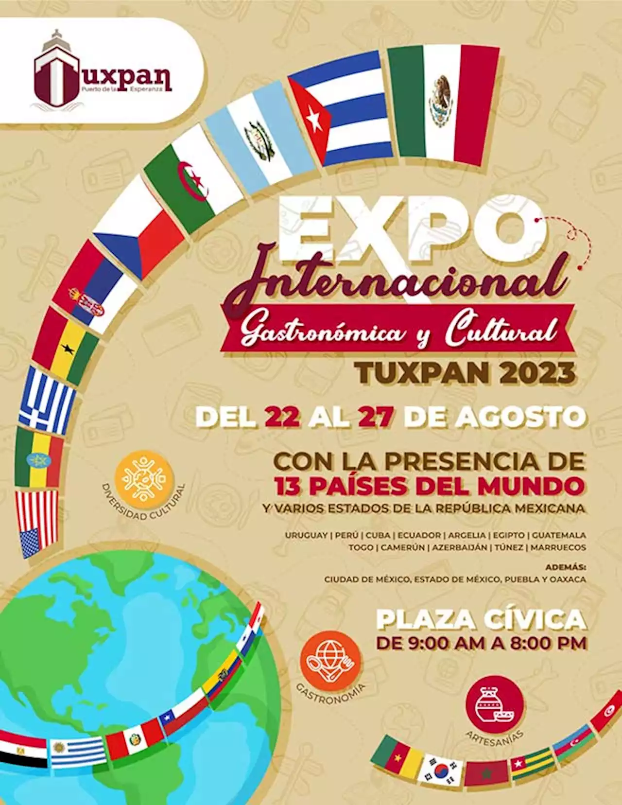 Invitan a la “Expo Internacional Gastronómica y Cultural Tuxpan 2023”