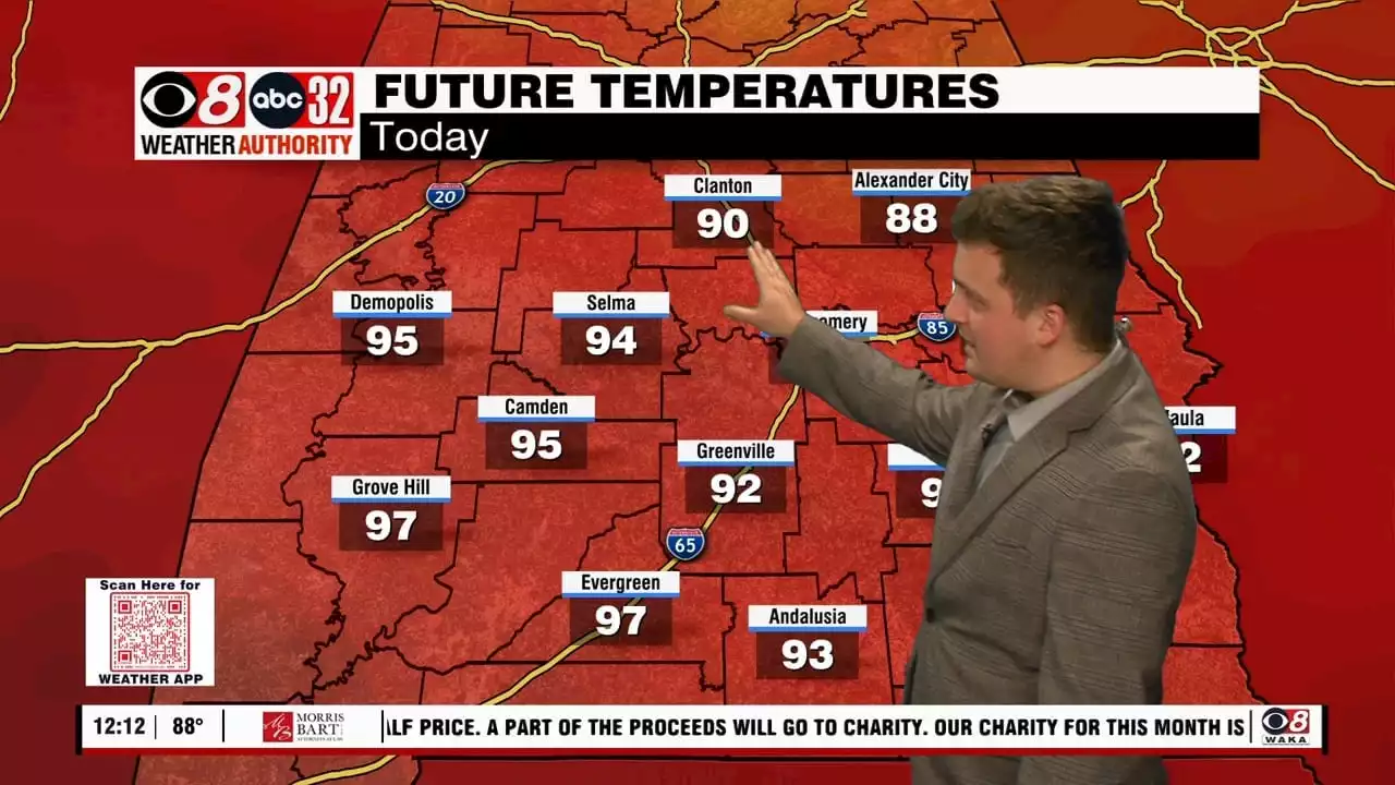 Potential for hottest temps so far on the way