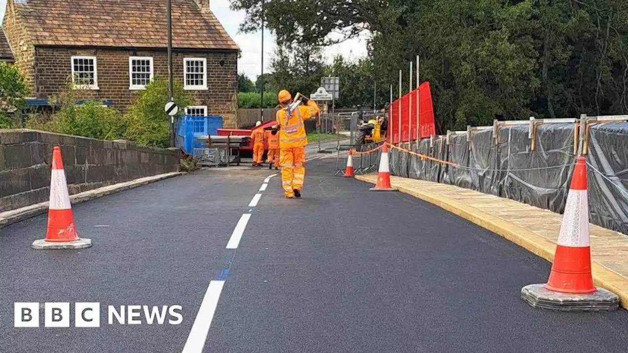 Harewood Bridge on busy Leeds-Harrogate route reopens ahead of schedule