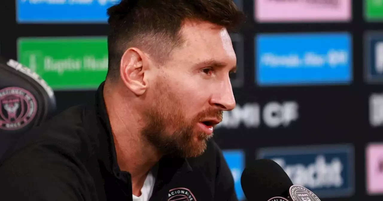 Messi: 'Jugar en Estados Unidos siempre estuvo en mi cabeza; vine a seguir disfrutando del fútbol'