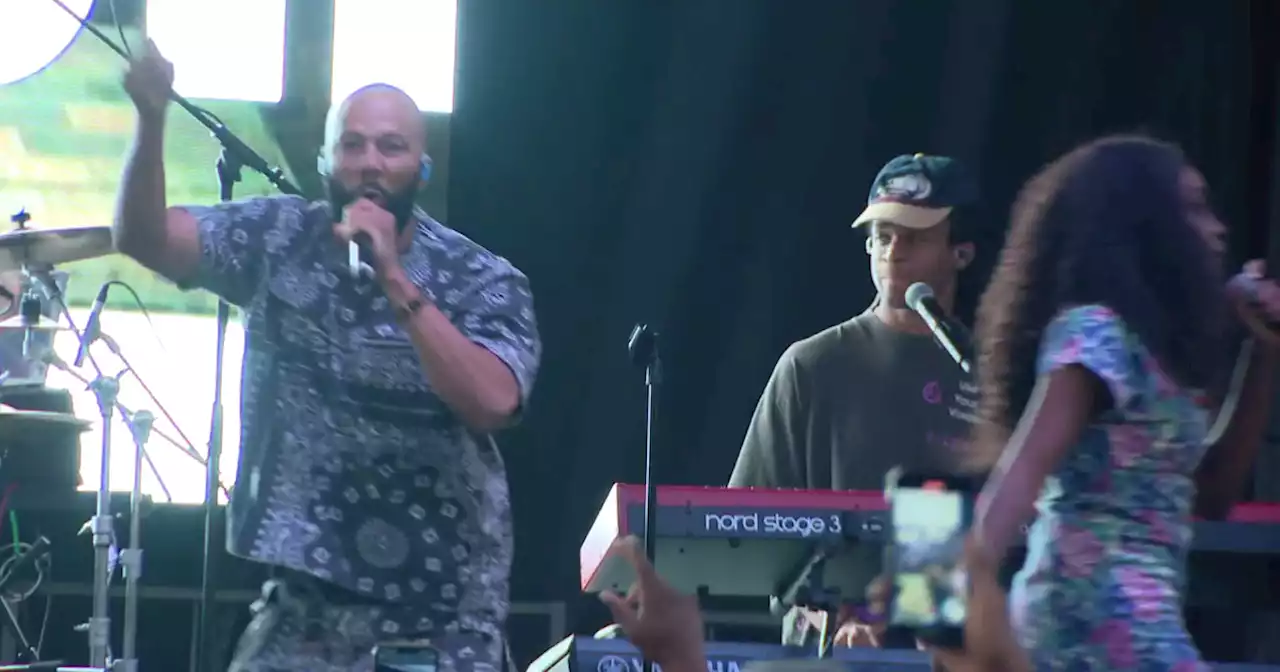 Common joins Noname for back-to-school block party in Bronzeville