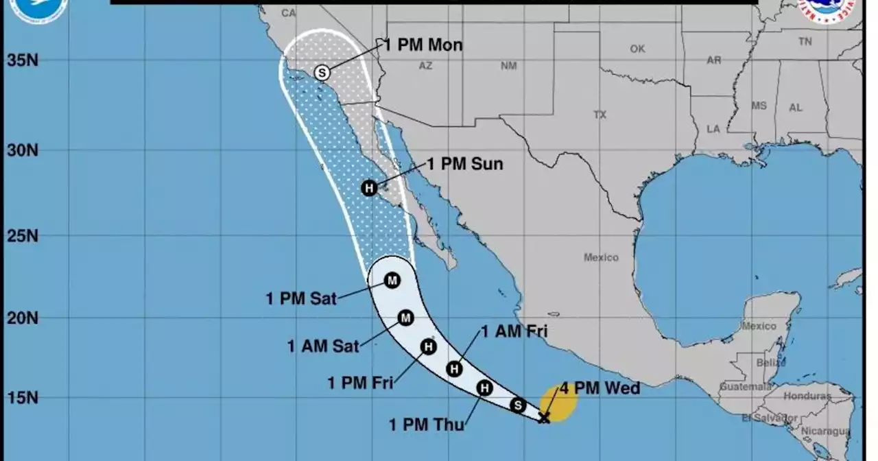 When is Hilary projected to hit Southern California?