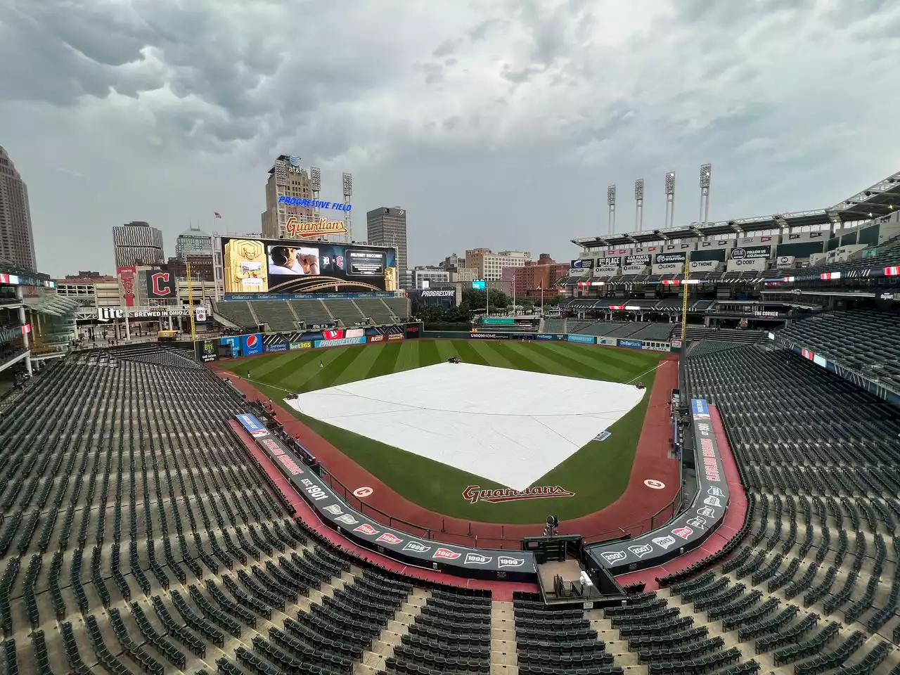 Guardians game vs. Tigers postponed due to rain; doubleheader set for Friday