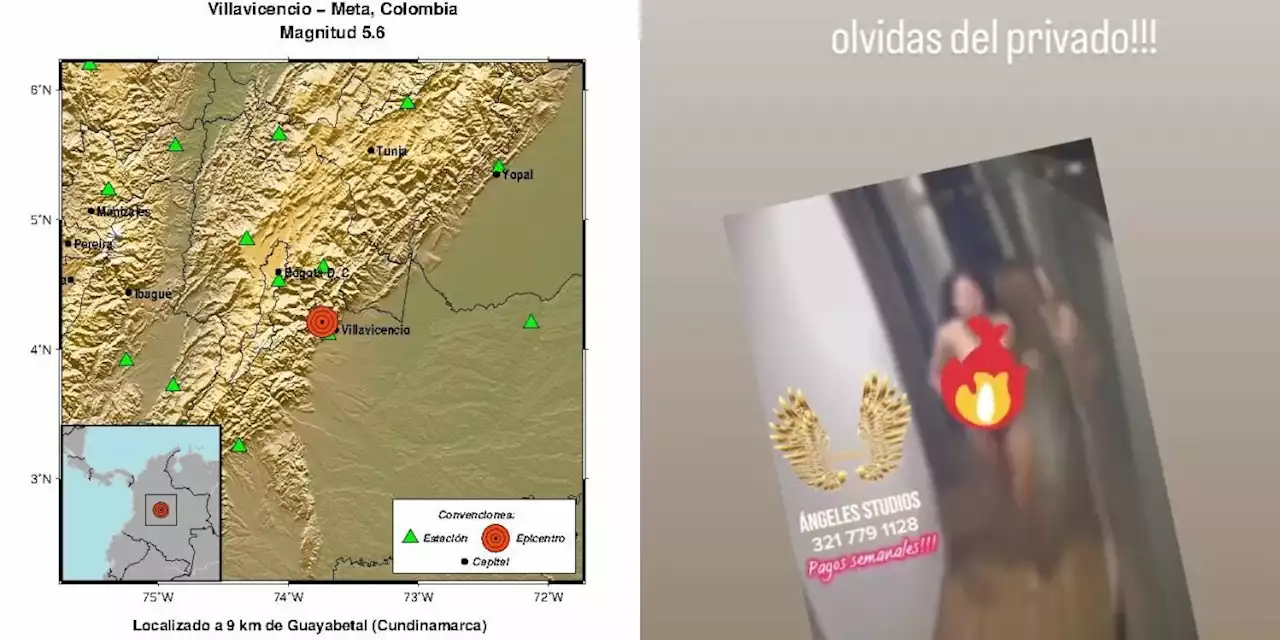 Modelos webcam salen corriendo sin nada de ropa tras sentir el fuerte temblor