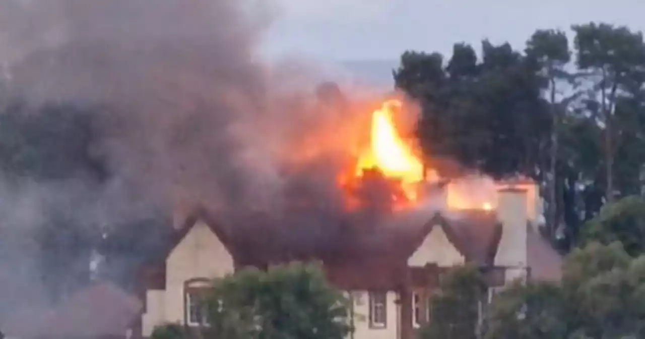 Fire rips through Carnbooth House Hotel as fire fighters tackle huge blaze