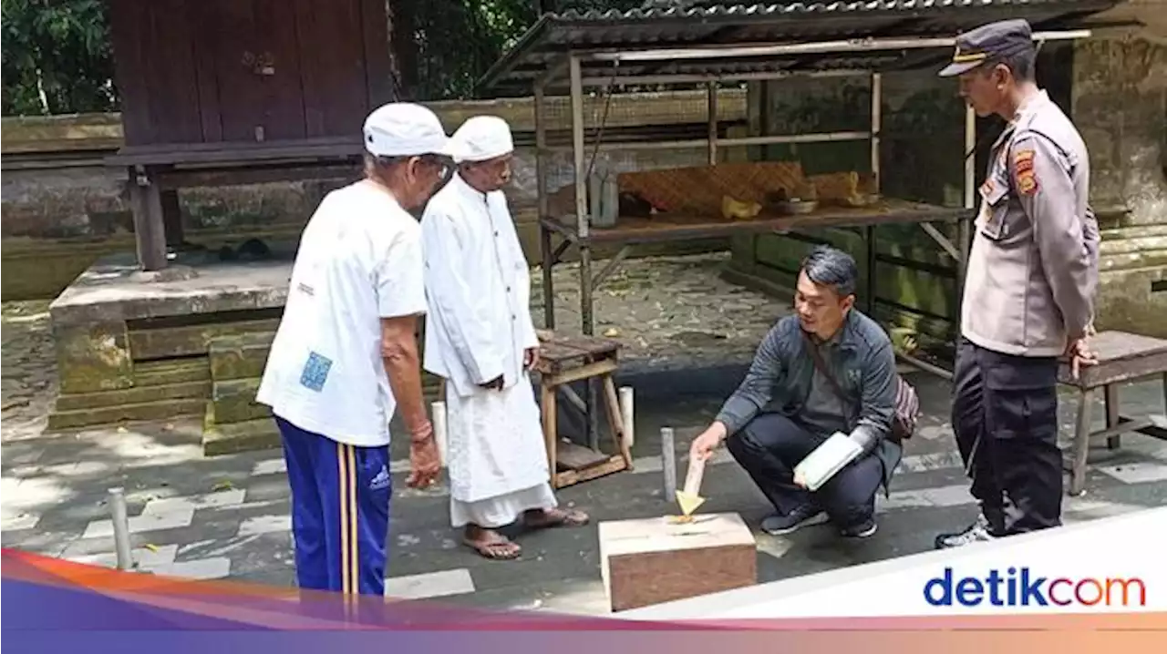 Pura Dalem Kayangan Kedaton Kemalingan, Pelaku Curi 33 Kepeng-Batu Permata