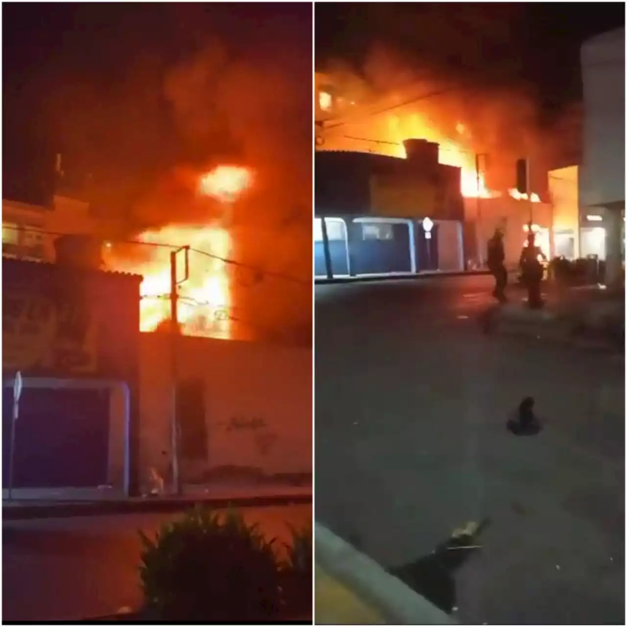 Fuerte incendio en Bucaramanga generó evacuación de personas en un hotel