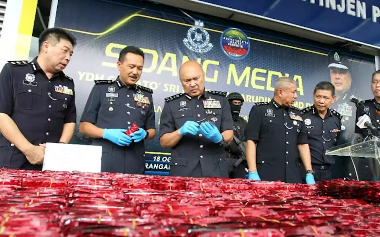 Polis rampas dadah RM30.6 juta, tahan 2 lelaki