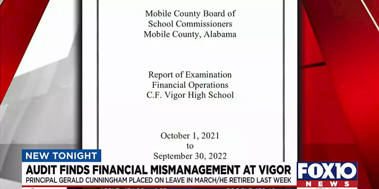 Audit shows financial mismanagement at Vigor High School