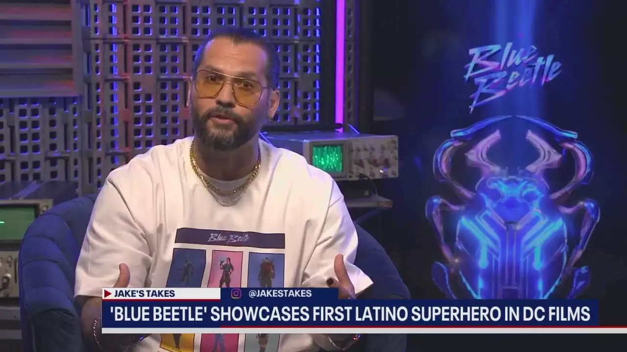 Groundbreaking 'Blue Beetle' movie soars as first DC superhero film with Latino lead