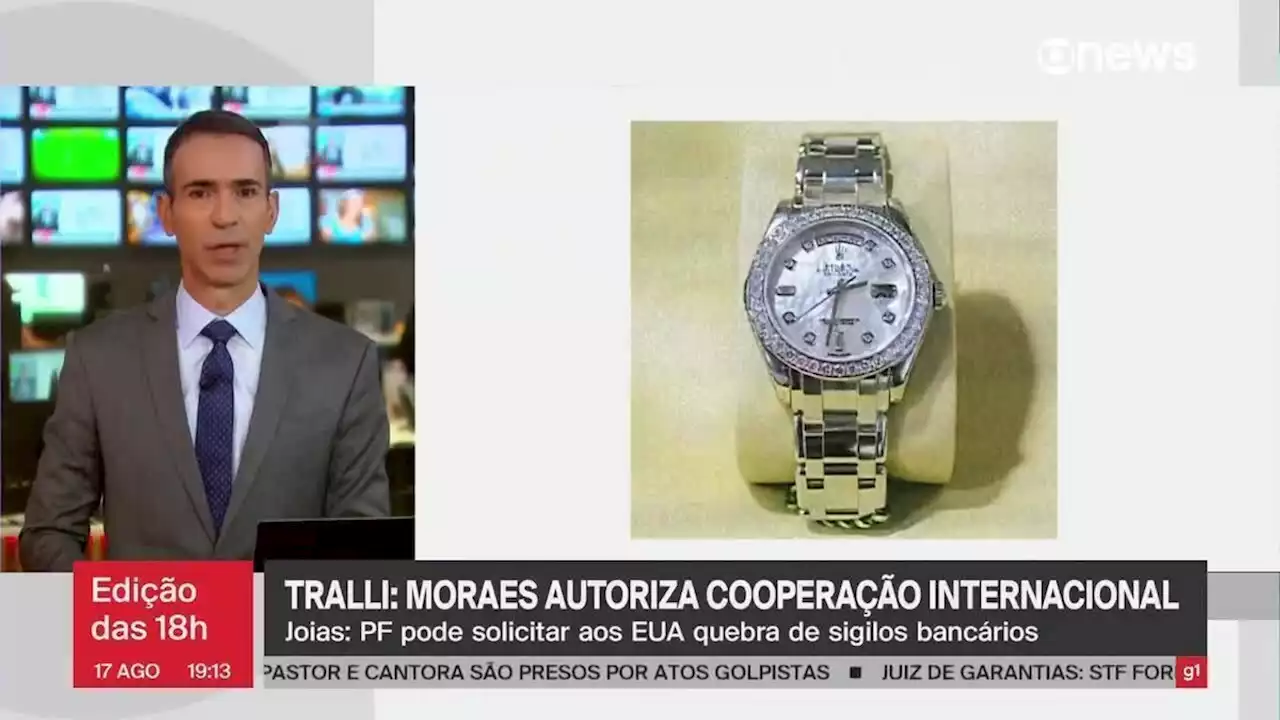 Moraes autoriza cooperação internacional para quebra de sigilo bancário de contas de investigados do caso das joias de Bolsonaro nos EUA