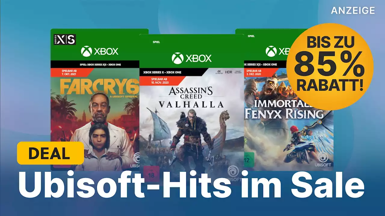 Xbox-Spiele im Amazon-Sale: Bis zu 85% auf Assassin's Creed, Far Cry & weitere Ubisoft-Hits