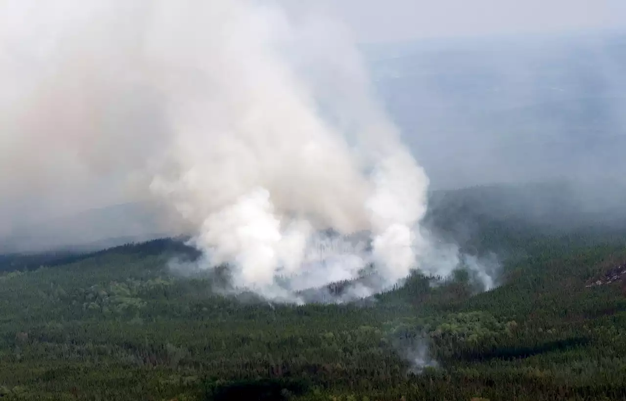 Skogsbrand hotar stad i Kanada