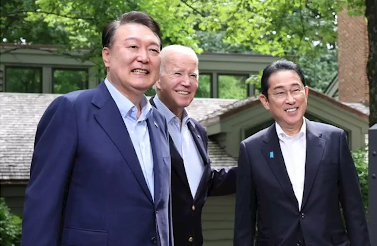 한미일 정상, 중국 콕 집어 “일방적 현상변경 시도 강하게 반대”