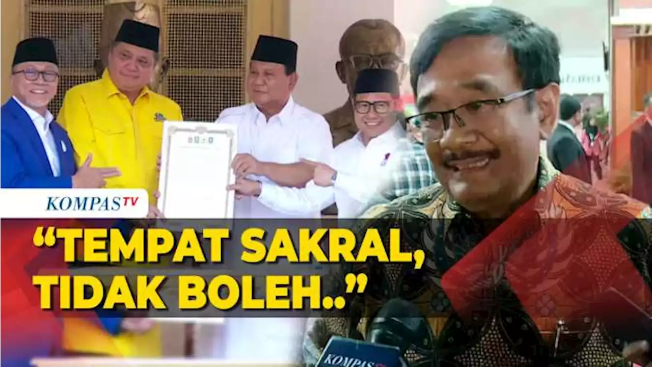 Djarot PDIP Komentari Deklarasi Prabowo di Museum: Tempat Sakral