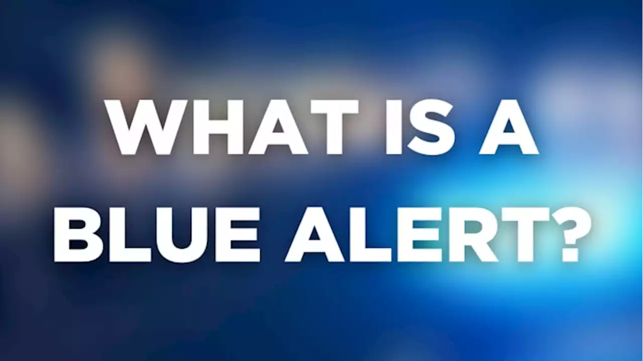 What is a Blue Alert in Texas and when/why is it issued?