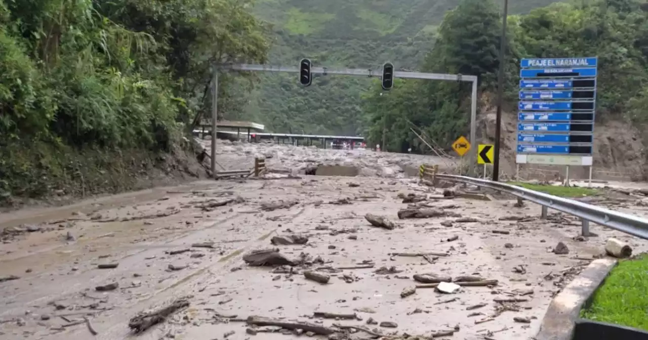 Tras temblores, la vía Bogotá-Villavicencio está totalmente cerrada por derrumbe